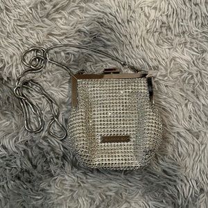 Madden Girl Silver Evening Bag